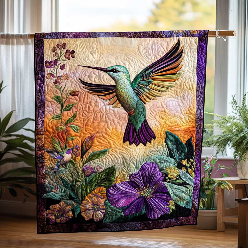 Hummingbird's Paradise WN2510015CL Quilt