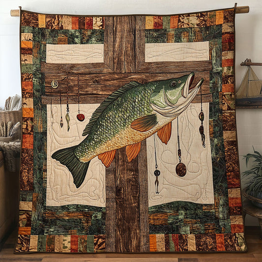 Bass Fish Line Point WN0412008CL Quilt