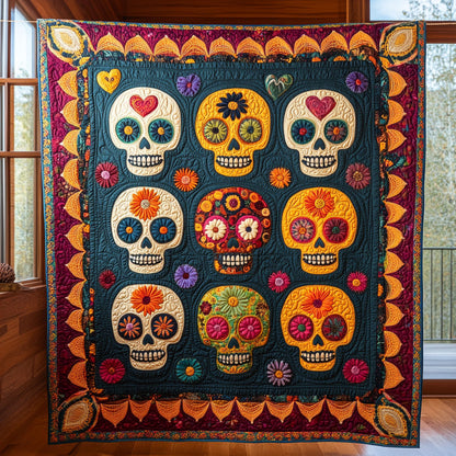 Sugar Skull Garden CP0508032CL Quilt