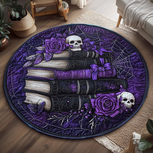 Witch Dark Grimoire WP2404037CL Quilted Round Mat