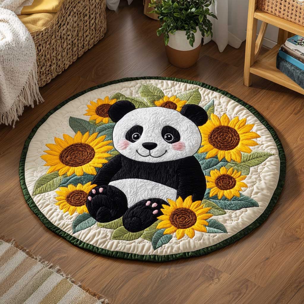 Sunny Panda WN1903012CL Quilted Round Mat