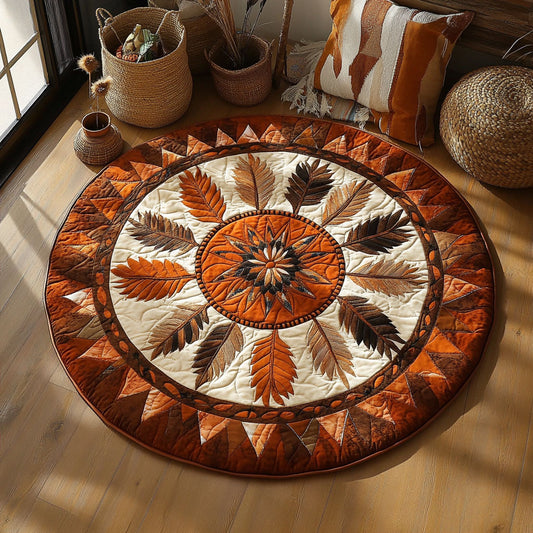 Rustic Dream Circle WY0306010CL Quilted Round Mat