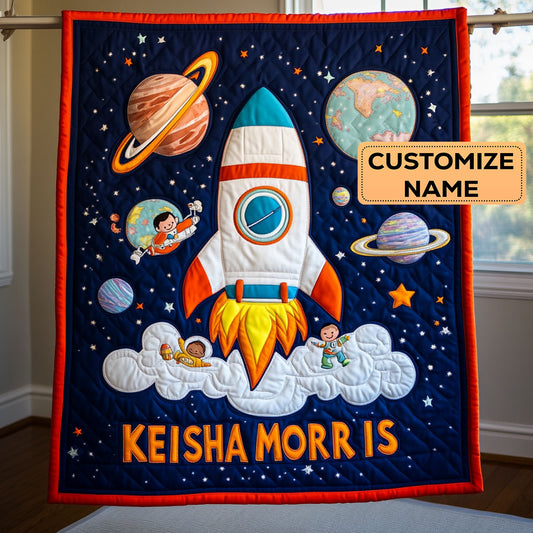 Star Explorer CP2207020CL Personalized Baby Quilt