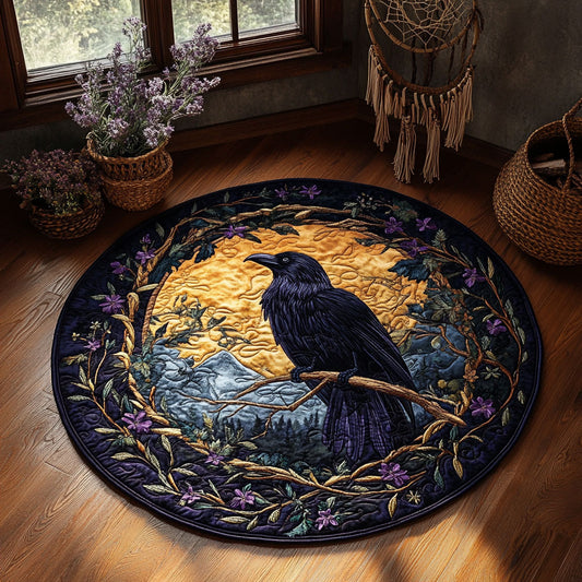 Night Raven WY1905027CL Quilted Round Mat