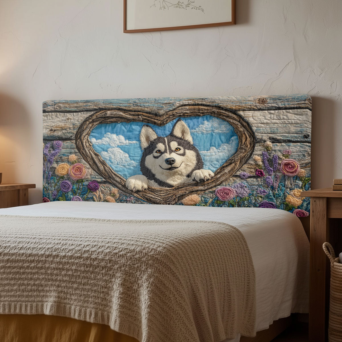 Cozy Husky CW2012012CL Quilted Headboard Slipcover