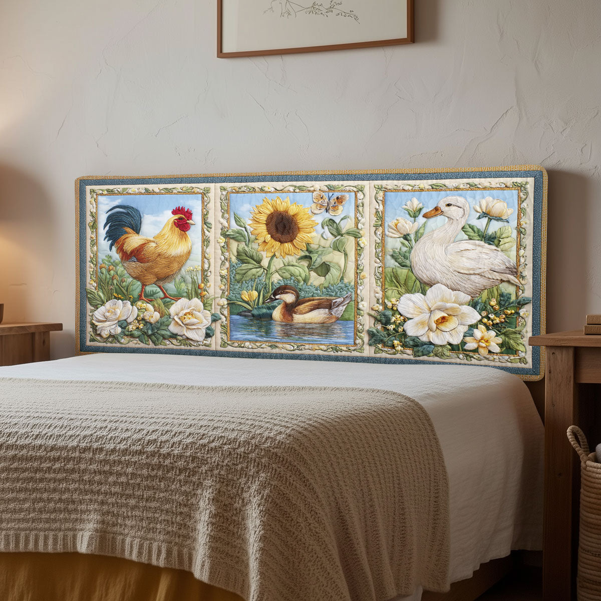 Whispers of the Countryside CW3012028CL Quilted Headboard Slipcover