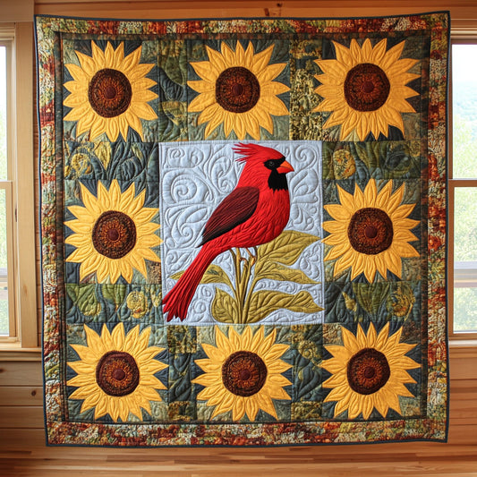 Sunflower Cardinal CW2108043CL Quilt