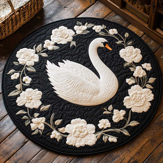 White Swan Garden WN2203098CL Quilted Round Mat