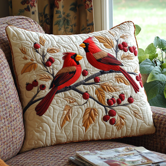 Autumn Cardinal CW1005036CL Quilt Pillow Case