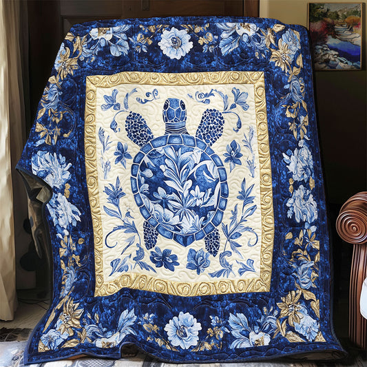 Mosiac Flower Turtle WY2001090CL Quilt