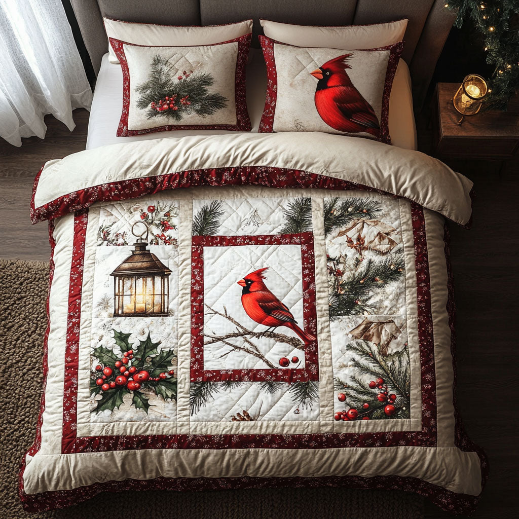 Snow Cardinal CW0811015CL Duvet Cover Set