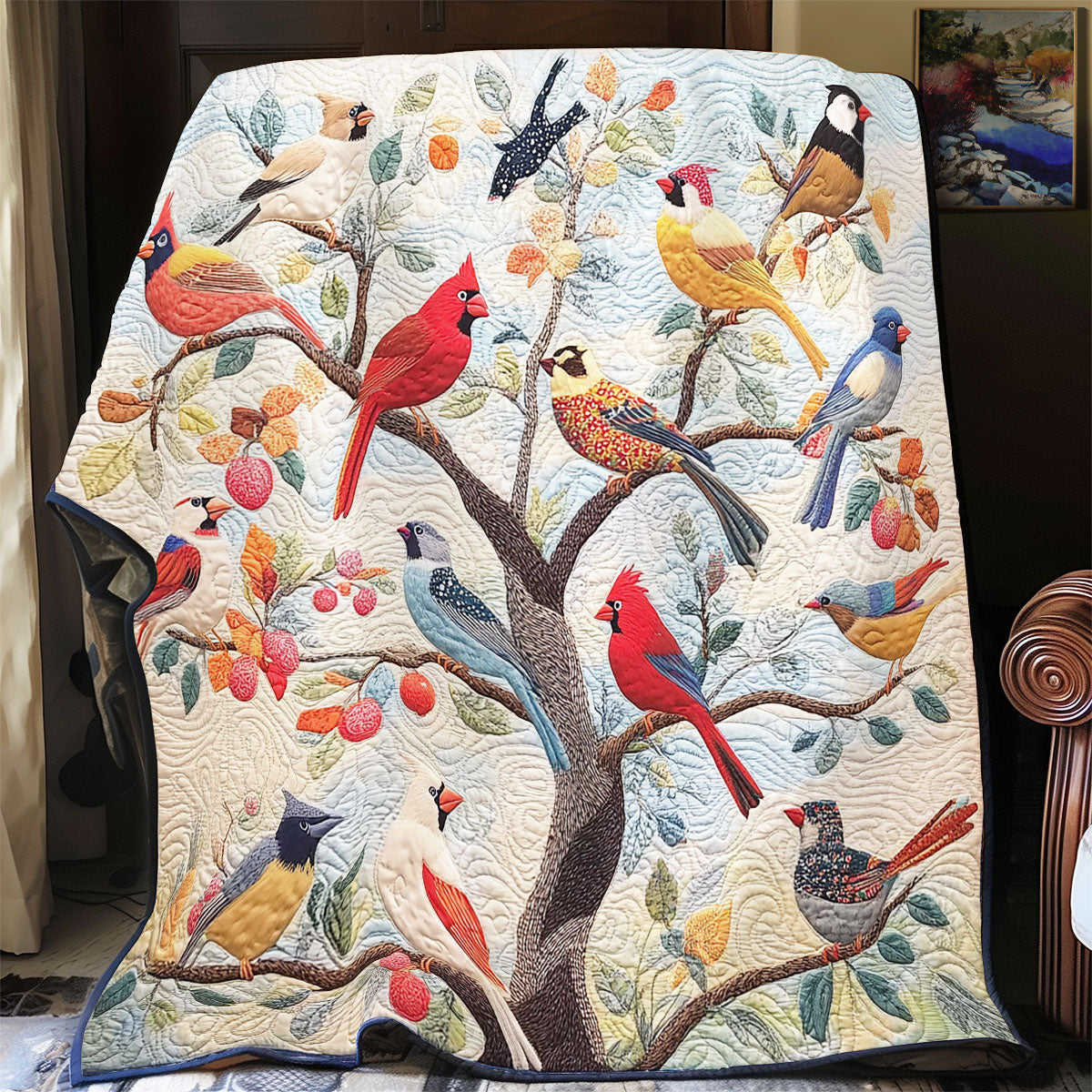 Bird Tree WX2401003CL Quilt