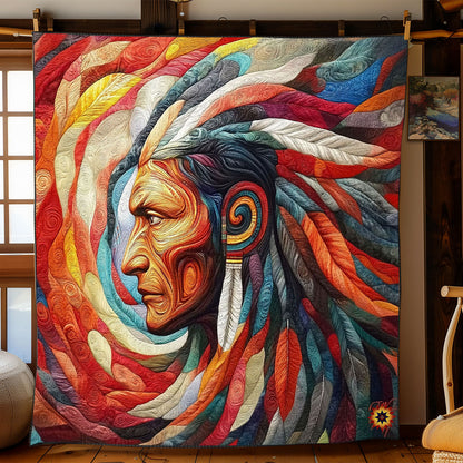 Native American Portrait WJ2512018CL Quilt