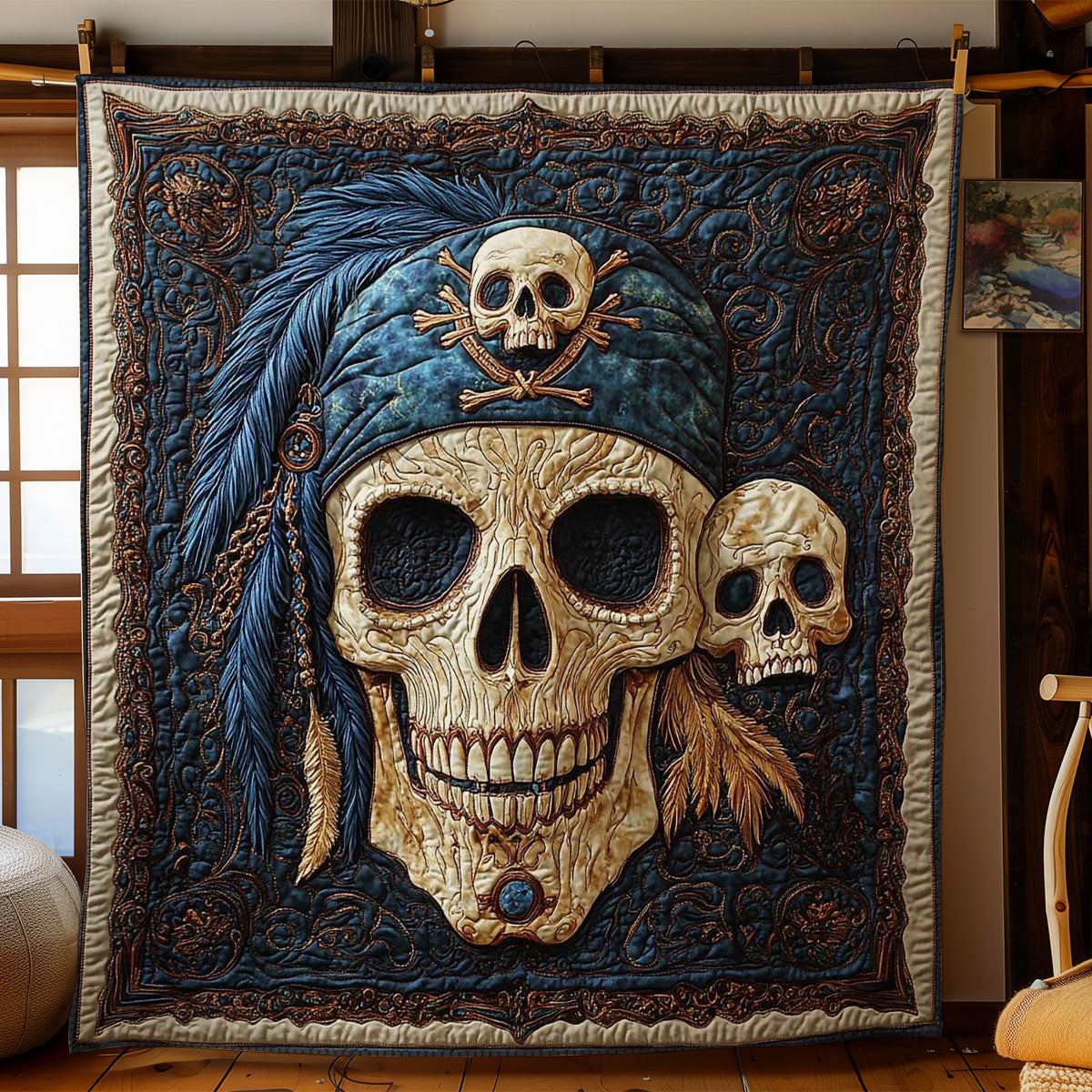 Skull Tide WN1705076CL Quilt