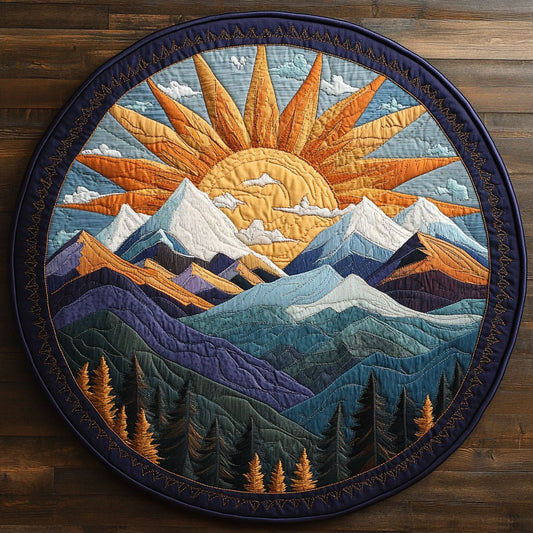 Amber Mist Mountain WN1208003CL Quilted Round Mat