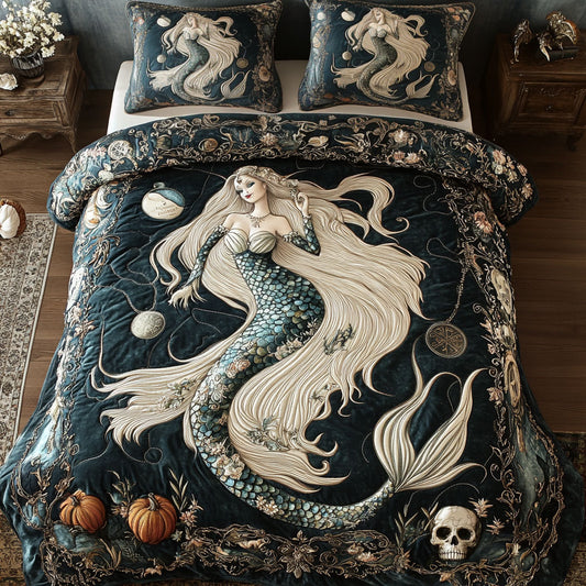 Black Sea Mermaid Witch WN1908011CL Duvet Cover Set