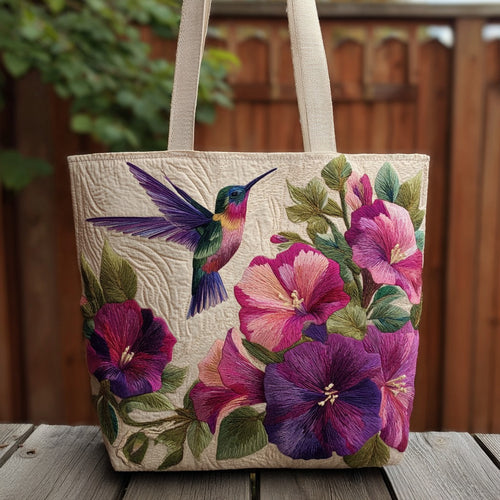 Love Hummingbird XR2511013CL Quilted Tote Bag