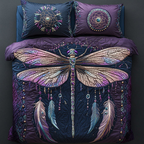Dragonfly Night Glow CW0210056CL Duvet Cover Set