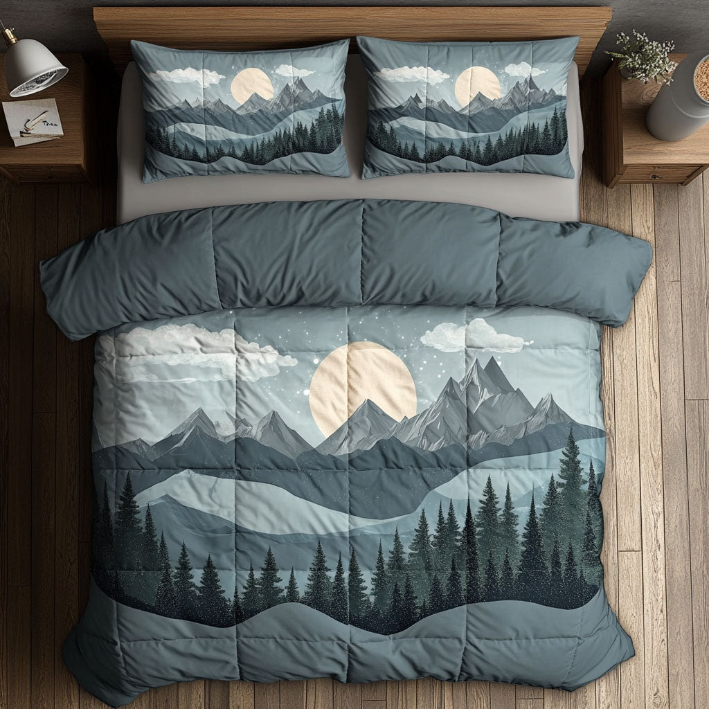 Silver Dawn Mountain WN1208072CL Duvet Cover Set