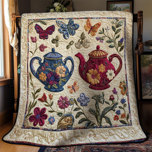 Teapot In Garden  WY1302005CL Quilt