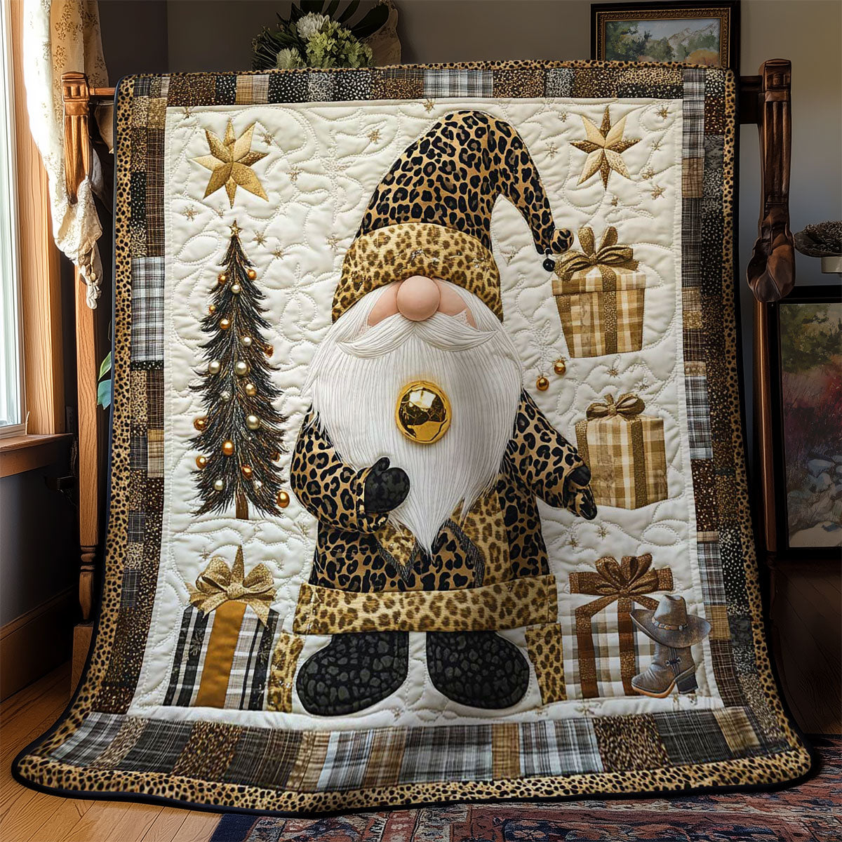 Stylish Gnome Elegance WN1312012CL Quilt