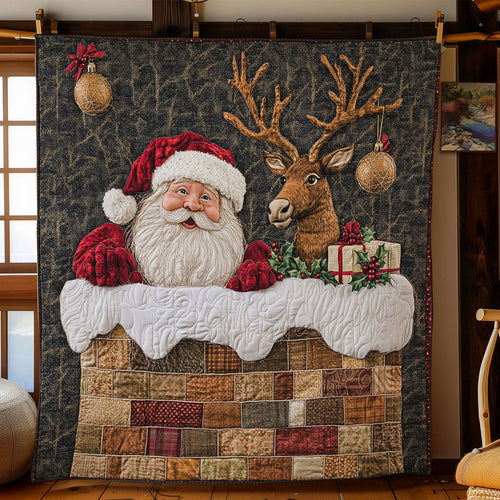 Santa Happy Up WN1811068CL Quilt