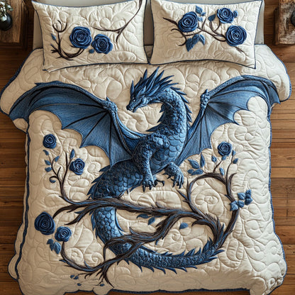 Blue Dragon Bloom WY0703042CL Duvet Cover Set