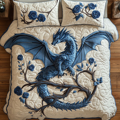 Blue Dragon Bloom WY0703042CL Duvet Cover Set