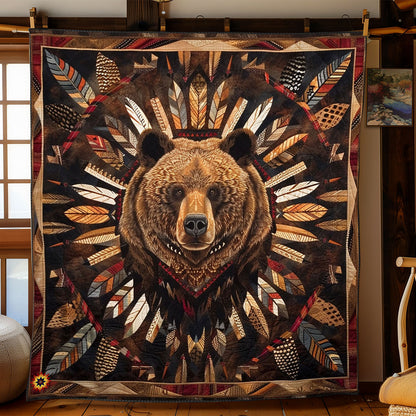 Bear Native American WJ2112002CL Quilt