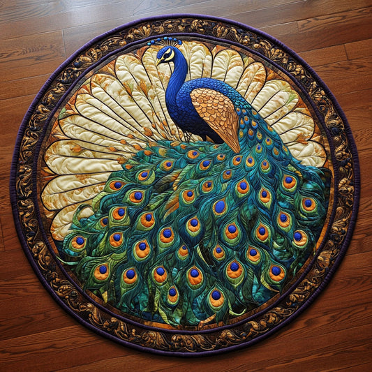 Peacock Glass WX2005038CL Quilted Round Mat