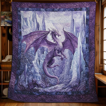 Purple Frost Dragon WY2001098CL Quilt