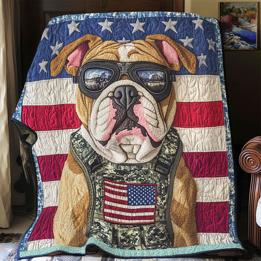 America Military Bulldog WX2312002CL Quilt