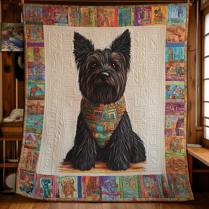 Black Terrier WY0901006CL Quilt