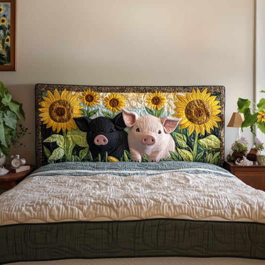 Sunny Pigs Garden KL1612016CL Quilted Headboard Slipcover