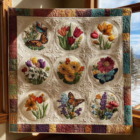 Butterfly Garden Harmony CW1108063CL Quilt
