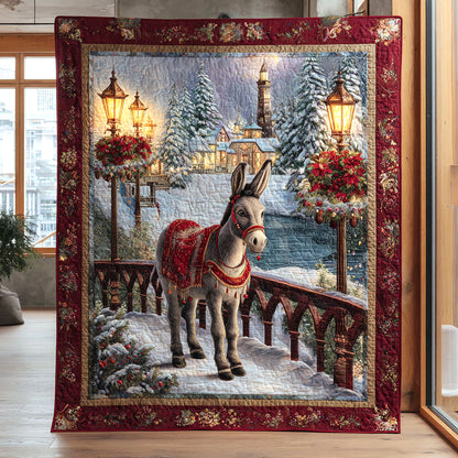 Donkey Christmas Night CW1111027CL Quilt