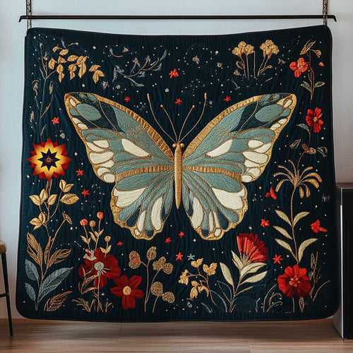 Butterfly Flower Garden WP0412030CL Quilt