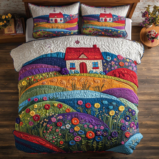 Painted Flower Path WN1507058CL Duvet Cover Set