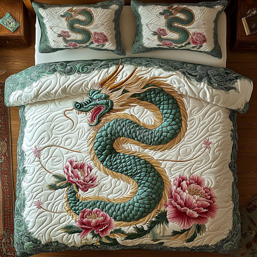 Jade Dragon Garden WY1308081CL Duvet Cover Set