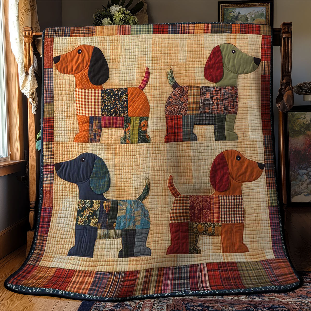 Whimsical Dachshund WN1103032CL Quilt