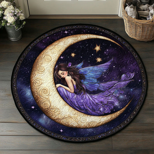 Fairy Flutter CM0206025CL Quilted Round Mat