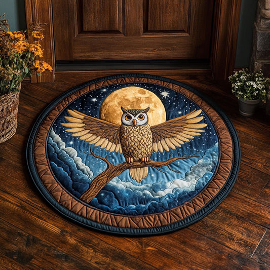 Moonlit Gaze CW0906037CL Quilted Round Mat