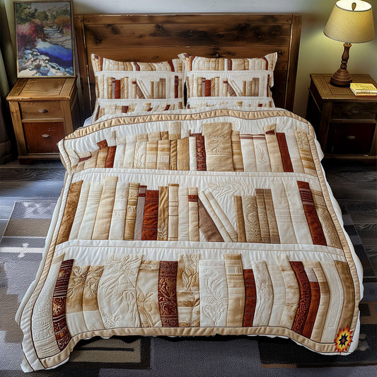 White Bookshelf WY0612076CL Duvet Cover Set