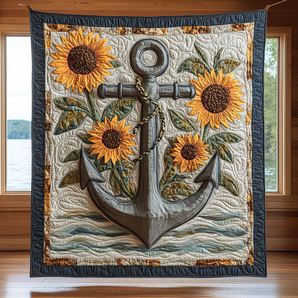 Sunflower Anchor Bloom CW2409057CL Quilt