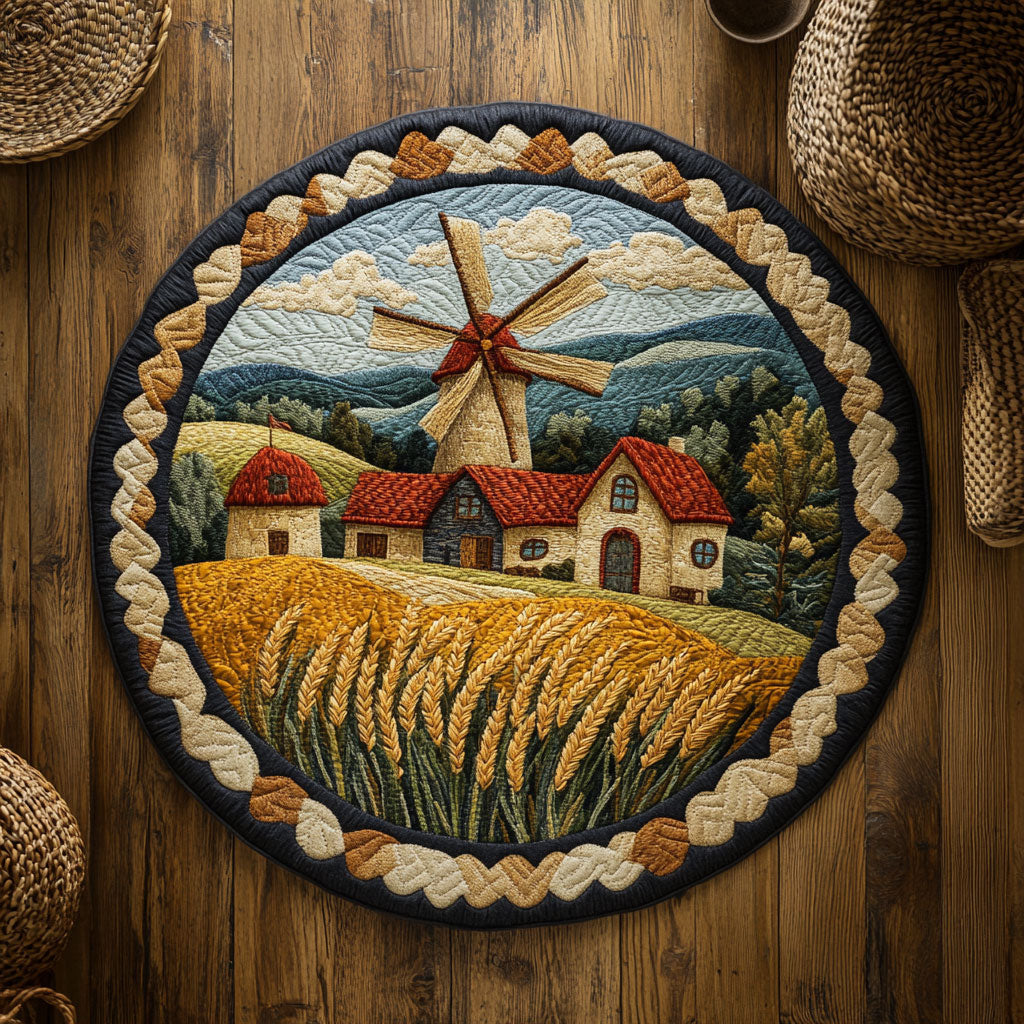 Wheat Hill WY2605058CL Quilted Round Mat