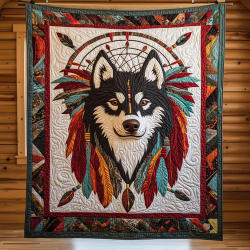 Tribal Husky CP1209031CL Quilt