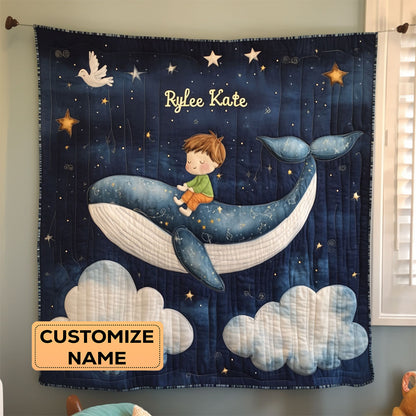 Starry Ride WJ2307009CL Personalized Baby Quilt