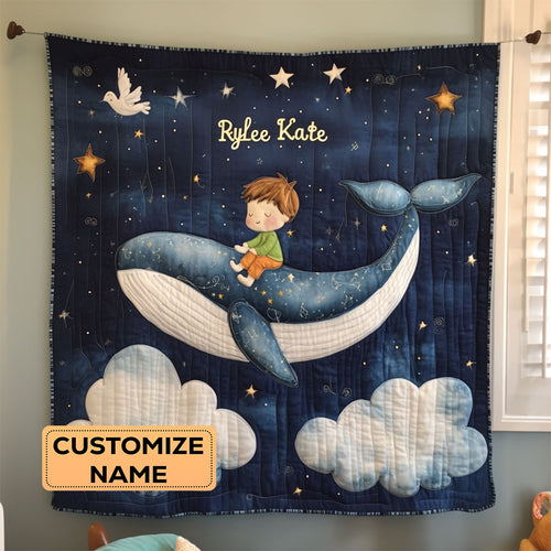 Starry Ride WJ2307009CL Personalized Baby Quilt