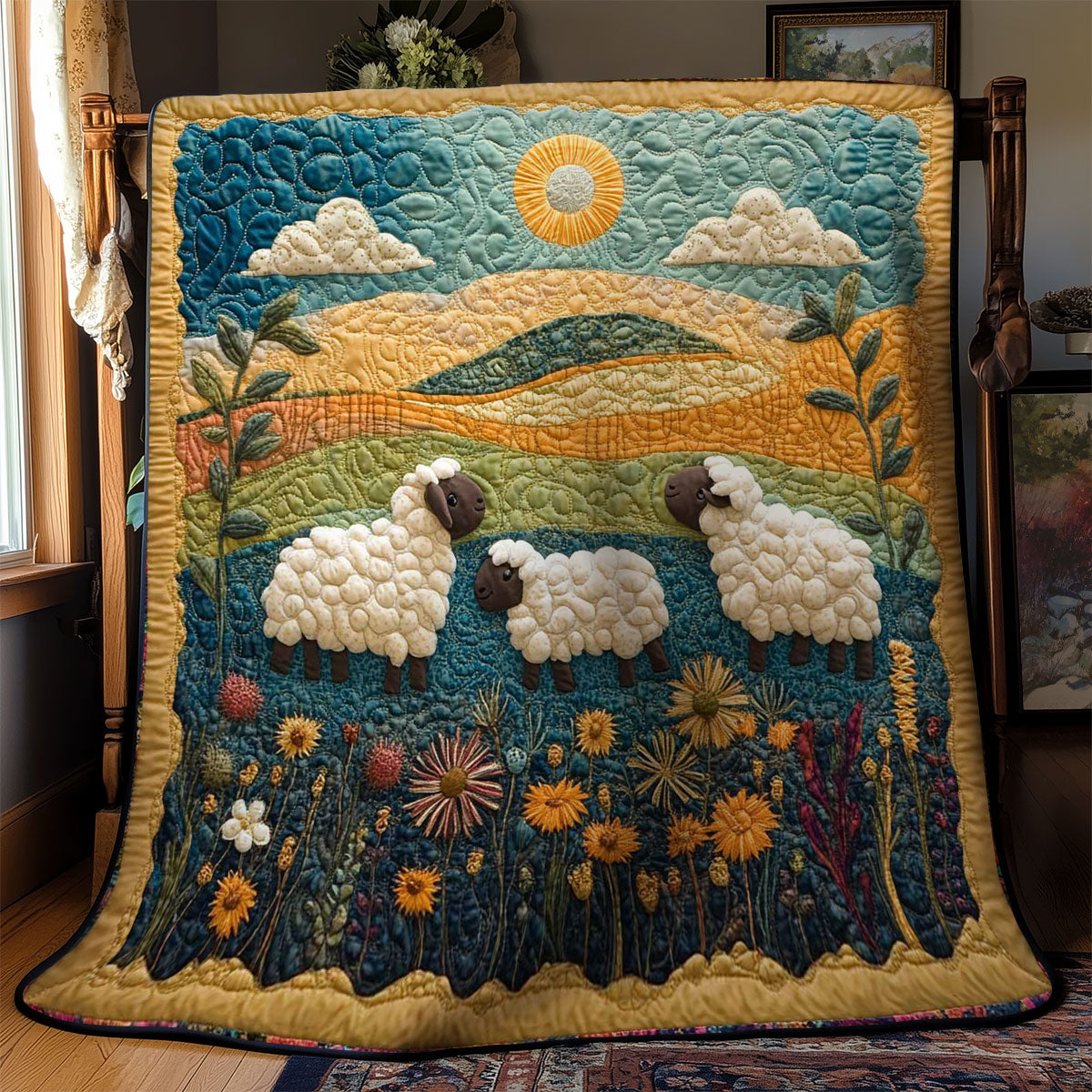 Sheep Wonderland WN1703049CL Quilt