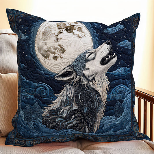 Wolf In Moon WX0406130CL Quilt Pillow Case